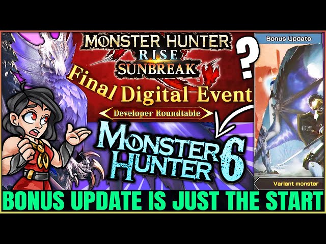Bonus Update New Monster Reveal & Release Date - BIG MH 6 Hint - Monster Hunter Rise Sunbreak!