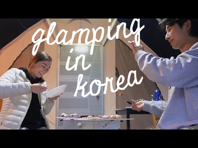 WINTER CAMPING IN KOREA 🏕 a cozy evening in ulsan vlog