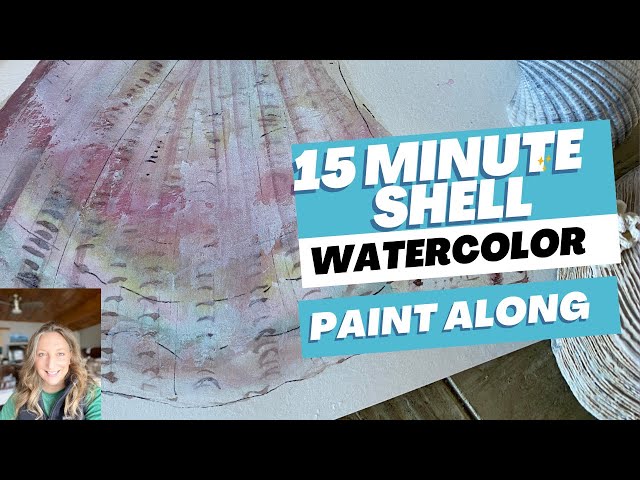 Embracing Imperfection: Serene Seashell Watercolor Painting in 15 Minutes