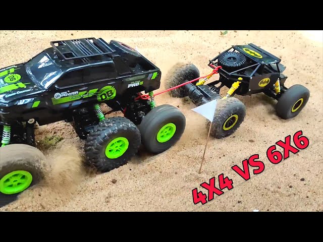 4x4 RC Rock Crawler Monster Truck vs 6x6 RC Monster Car - Unic Experiment