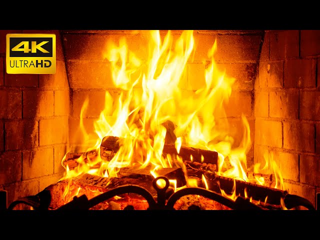 🔥 Old Fireplace Magic: Sleep and Meditate in Comfort 🔥 Burning Logs with Crackling Fireplace Sounds