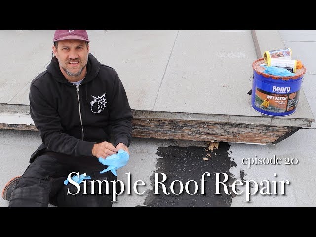 how to do a roof repair using Henry wet patch