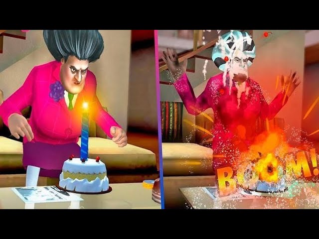 I Destroy Her Birthday With A Fireworks - Scary Teacher 3d