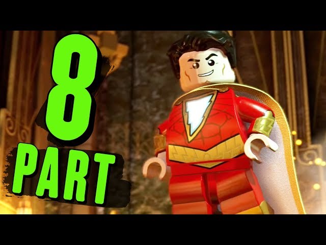 LEGO DC Super Villains Walkthrough Gameplay Part 8 - Shazam and Black Adam
