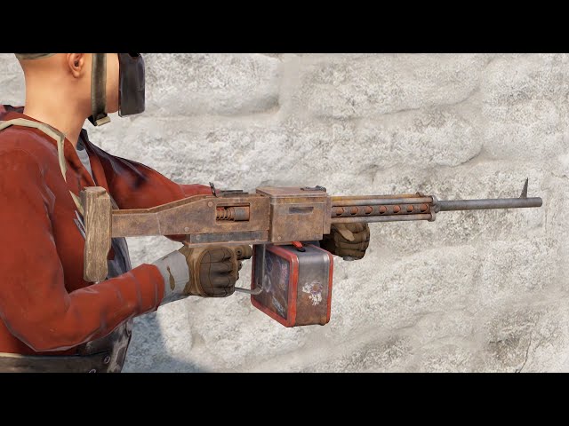 Rust - Новая отдача! Новый пулемет HMLMG! Тест!