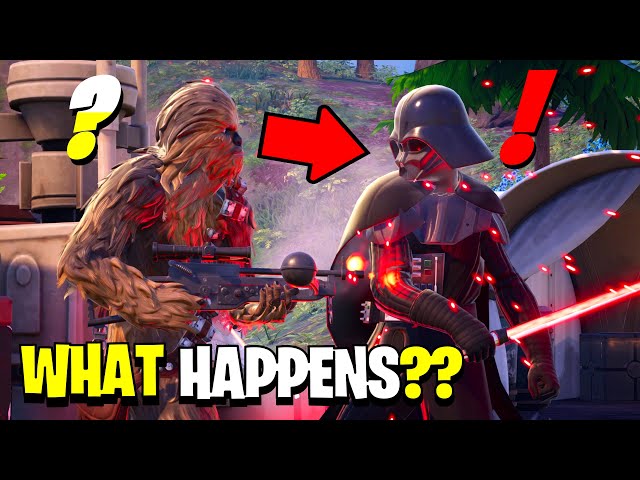What Happens if Boss Darth Vader Meets Boss Chewbacca Fortnite!