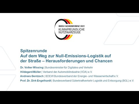 Spitzenrunde: Auf dem Weg zur Null-Emissions-Logistik auf der Straße – Herausforderungen und Chancen