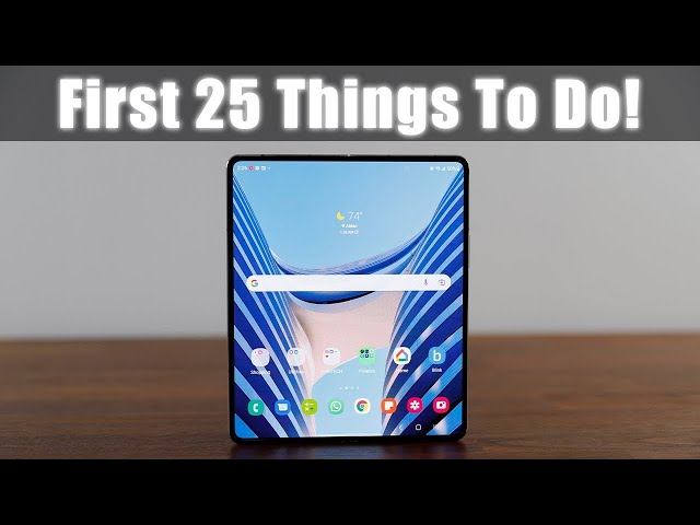 Samsung Galaxy Z Fold 5 - FIRST 25 THINGS TO DO!