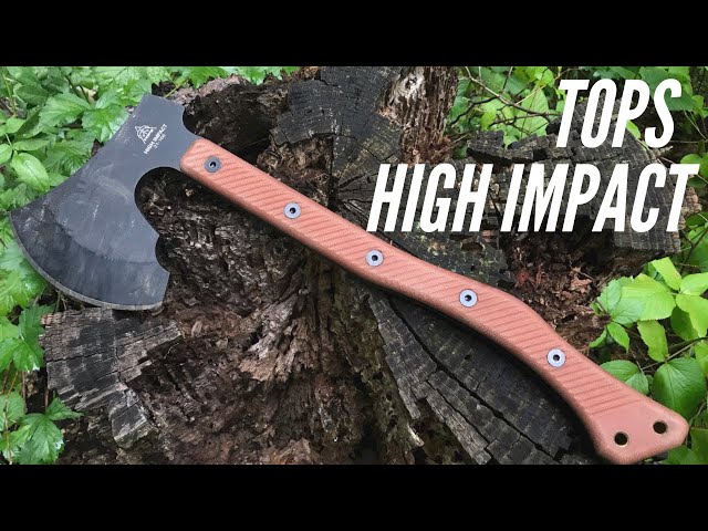 TOPS High Impact Axe: Chopping Power - 1075 Steel, HEFTY Cutting Tool