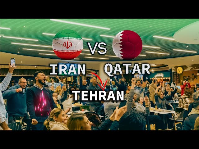 Football match between Iran 🇮🇷 and Qatar 🇶🇦 from Tehran