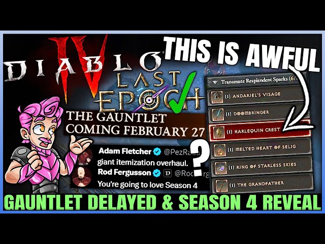 Diablo 4 - CONFIRMED: Big Update Leak, Season 4 HUGE, Uber Uniques Broken, Last Epoch VS D4 & More!