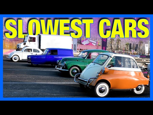 Forza Horizon 5 : SLOWEST CARS IN THE GAME!! (Forza Science)
