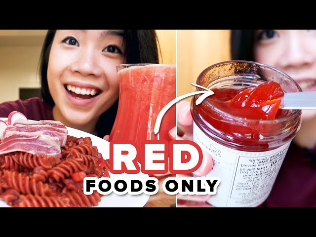 I Only Ate Red Foods For 24 Hours