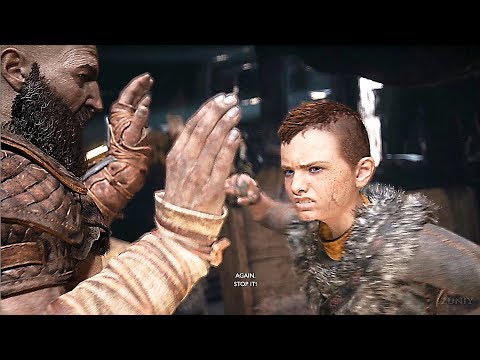 God of War 4 Atreus Gets Angry Awakens Spartan Rage (Kratos Son) PS4 2018