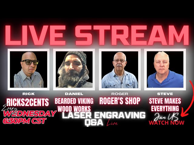 Live Shop Talk Steve Makes Everything, Ricks2Cents, Roger's Shop (and Bearded Viking)  Ep 15