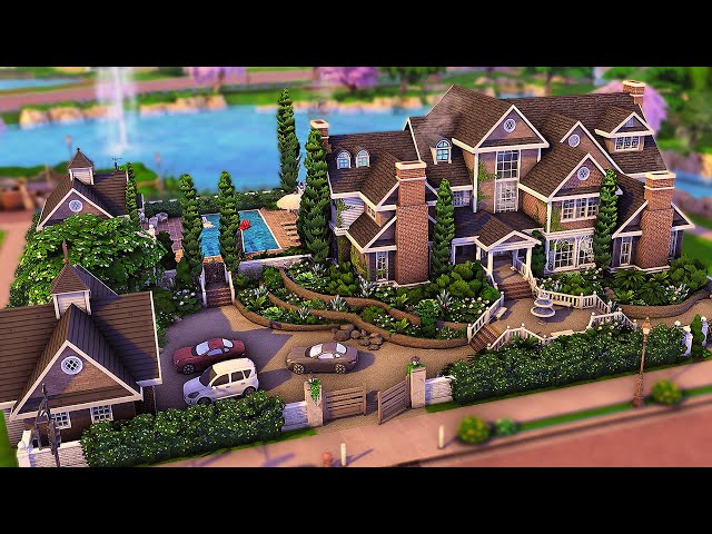 Huge Family Mansion | The Sims 4 Speed Build