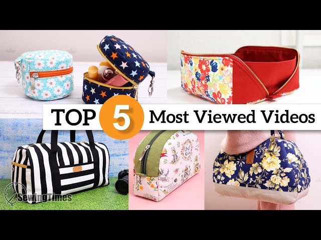 TOP 5 [sewingtimes] VIDEOS | Most Viewed How to make Bags and Pouches