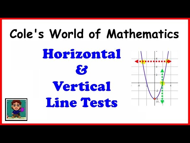 Vertical & Horizontal Line Tests ❖ Algebra 1 and 2