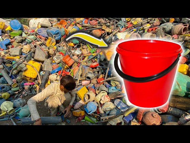 Plastic Buckets Making Process | Amazing Process of Recycling Garbage | Manufacturing Industry