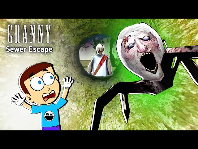 Granny New Update - Sewer Escape | Shiva and Kanzo Gameplay