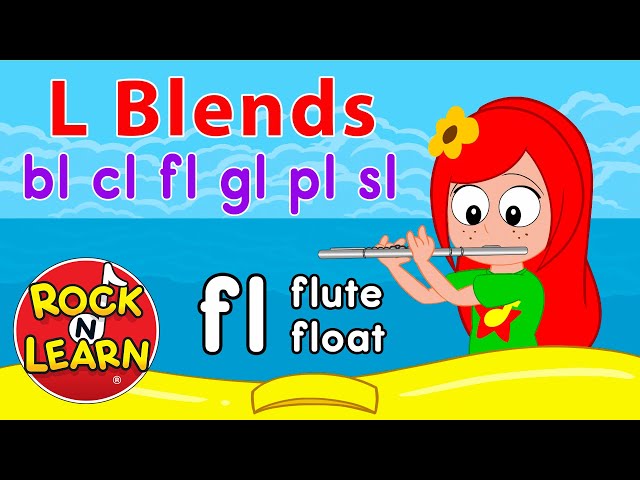 Beginning Consonant Blends with L | Learn to Read Words with: bl, cl, fl, gl, pl, sl | Rock ’N Learn