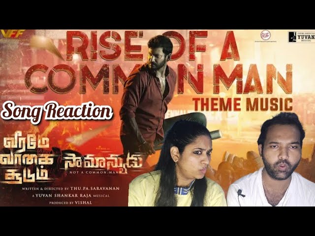 Veeramae Vaagai Soodum Theme Music | Rise Of A Common Man | Yuvan | Vishal | Tamil Couple Reaction