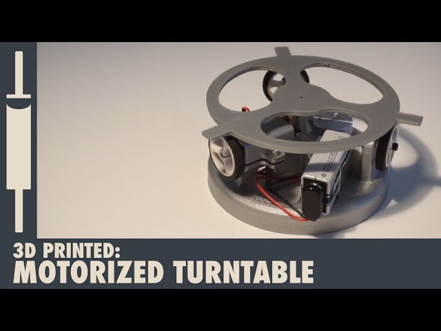 3D Printed - Motorized Turntable (Lazy Susan)