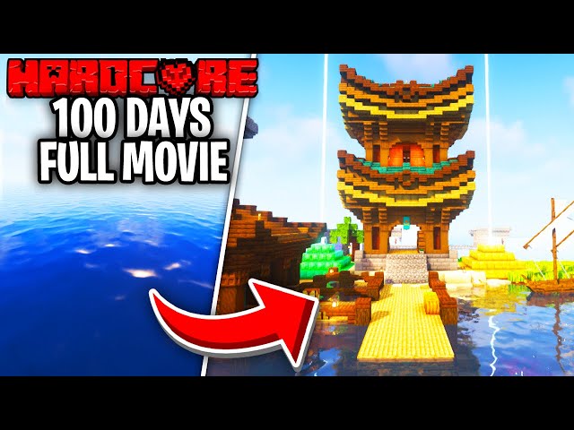 I Survived 100 Days In An OCEAN ONLY World In Minecraft Hardcore!