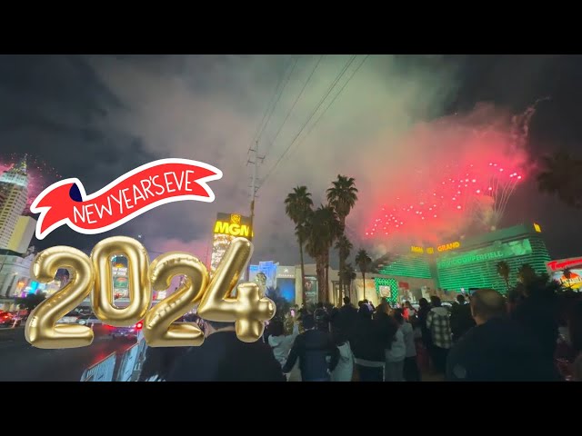 New Year’s EVE FIREWORKS 2023! Ring in 2024!  LAS VEGAS STRIP LIVESTREAM DARK BACK ROADS TOO!