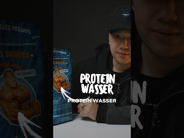 Wie schmeckt Protein Wasser?🤔 #shorts