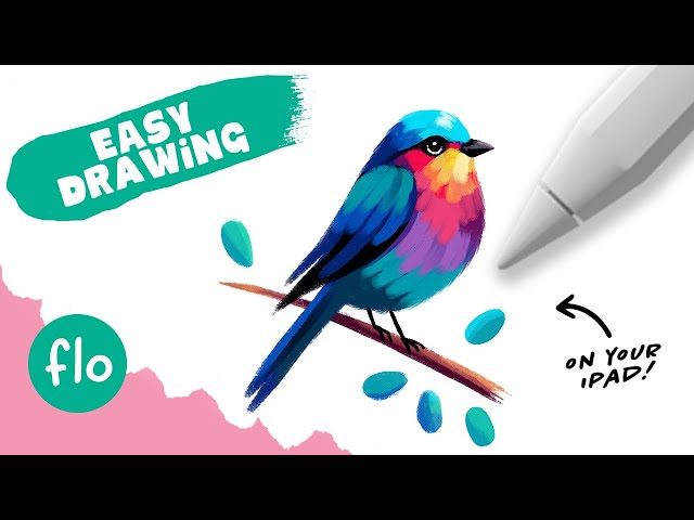 You Can Draw This Colorful Bird in Procreate - Super Easy Procreate Tutorial