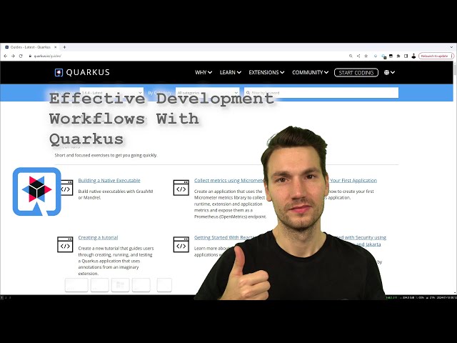 Effective Developer Workflows With Quarkus