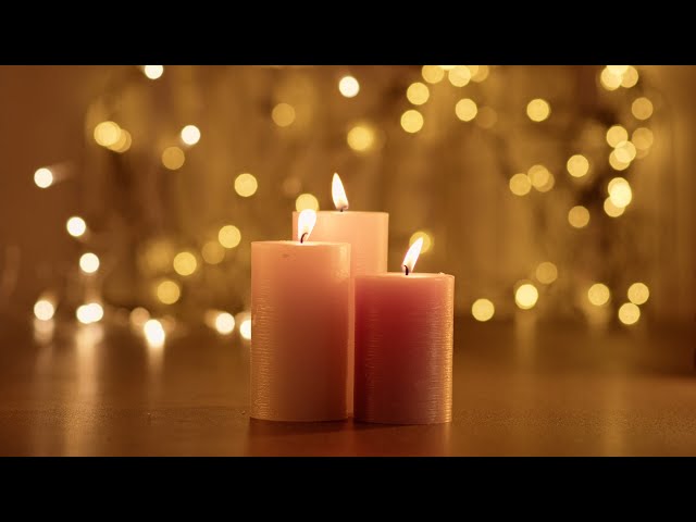 COLI Loop 4K Relaxing Candle Atmosphere | Relaxing Sad Piano Music Background