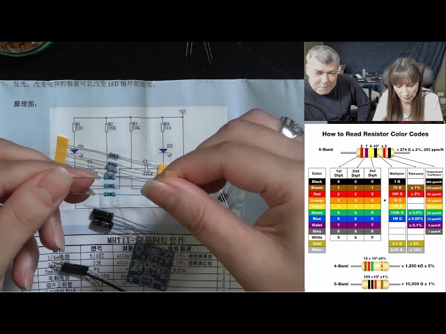 DIY Flashing LED kit - Lesson 1 - Learning electronics with Diana