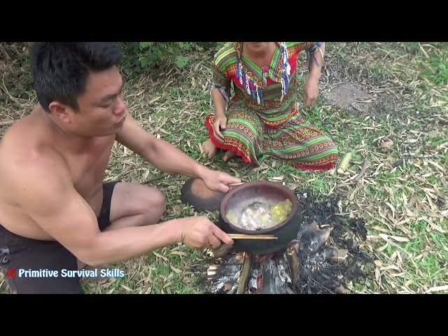 100 Days Solo Primitive Technology - Bushcraft Alone To Survival Off Grid - How To Living Alone #5