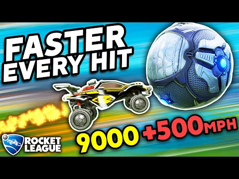 ROCKET LEAGUE, BUT THE BALL GETS FASTER EVERY HIT