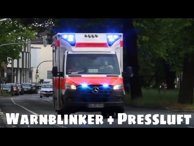 [Warnblinker+Pressluft!] RTW DRK Osnabrück auf Alarmfahrt
