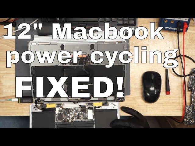 A1534 12" Macbook, 820-00045 30-60 milliamp power cycling: logic board repair.