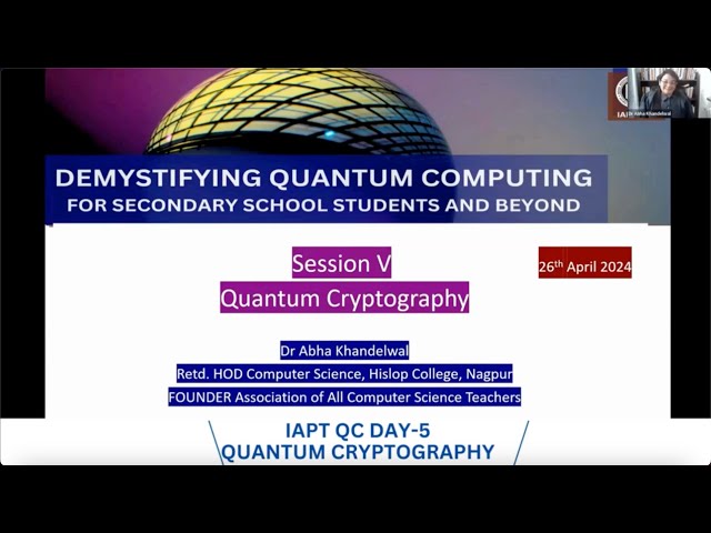 # 22 Quantum Cryptography Tutorial Part One for Beginners | Dr Abha Khandelwal | @drabhakhandelwal