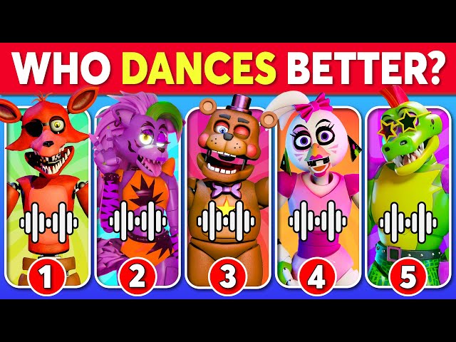 Who DANCES Better? 💃🎶 Five Nights at Freddy's Edition 🐻 Freddy Fazbear, Chica, Roxy, Monty,...