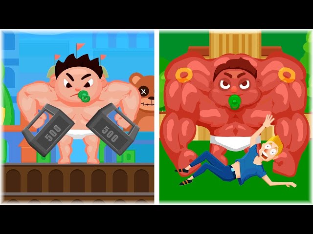 MAX LEVEL in Muscle Boy Game!