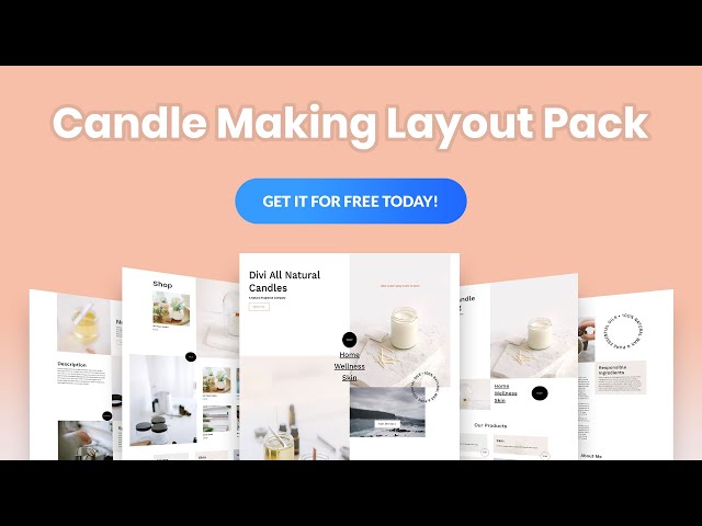 Get a FREE Candle Making Layout Pack for Divi