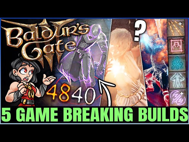 Baldur's Gate 3 - 5 Best MOST POWERFUL Builds in Game - Class, Spell & Multiclass Guide Round 2!