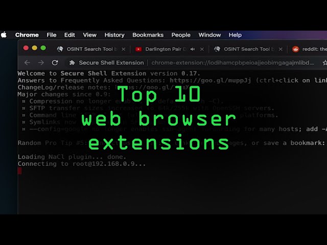 Top 10 Browser Extensions for Hackers & OSINT Researchers  [Tutorial]