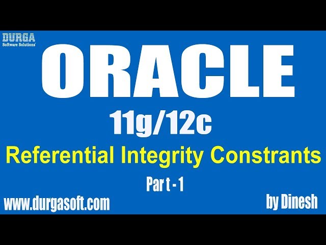 Oracle ||  Referential Integrity Constrants Part-1 by Dinesh