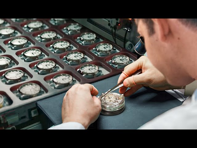 Inside Luxurious Rolex and Omega Watches Production Plant