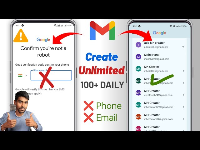 How to create unlimited gmail account without phone number verification-Unlimited Gmail Kaise Banaye