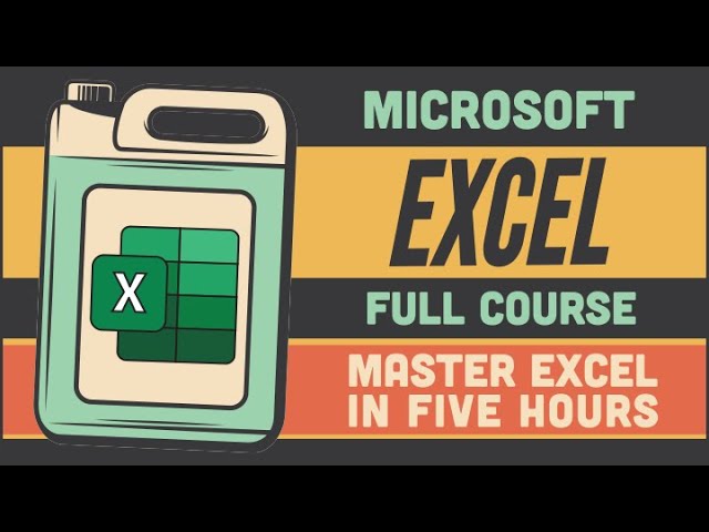 Microsoft Excel Tutorial for Beginners  | Full Course