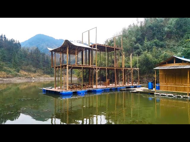 Add buoyancy to the three-story bamboo building【Water Dweller】