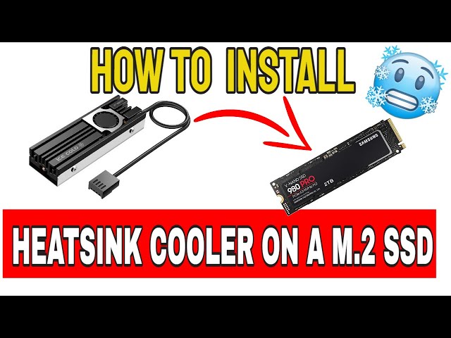 How to add a heatsink to a M.2 Solid State Drive. #shorts